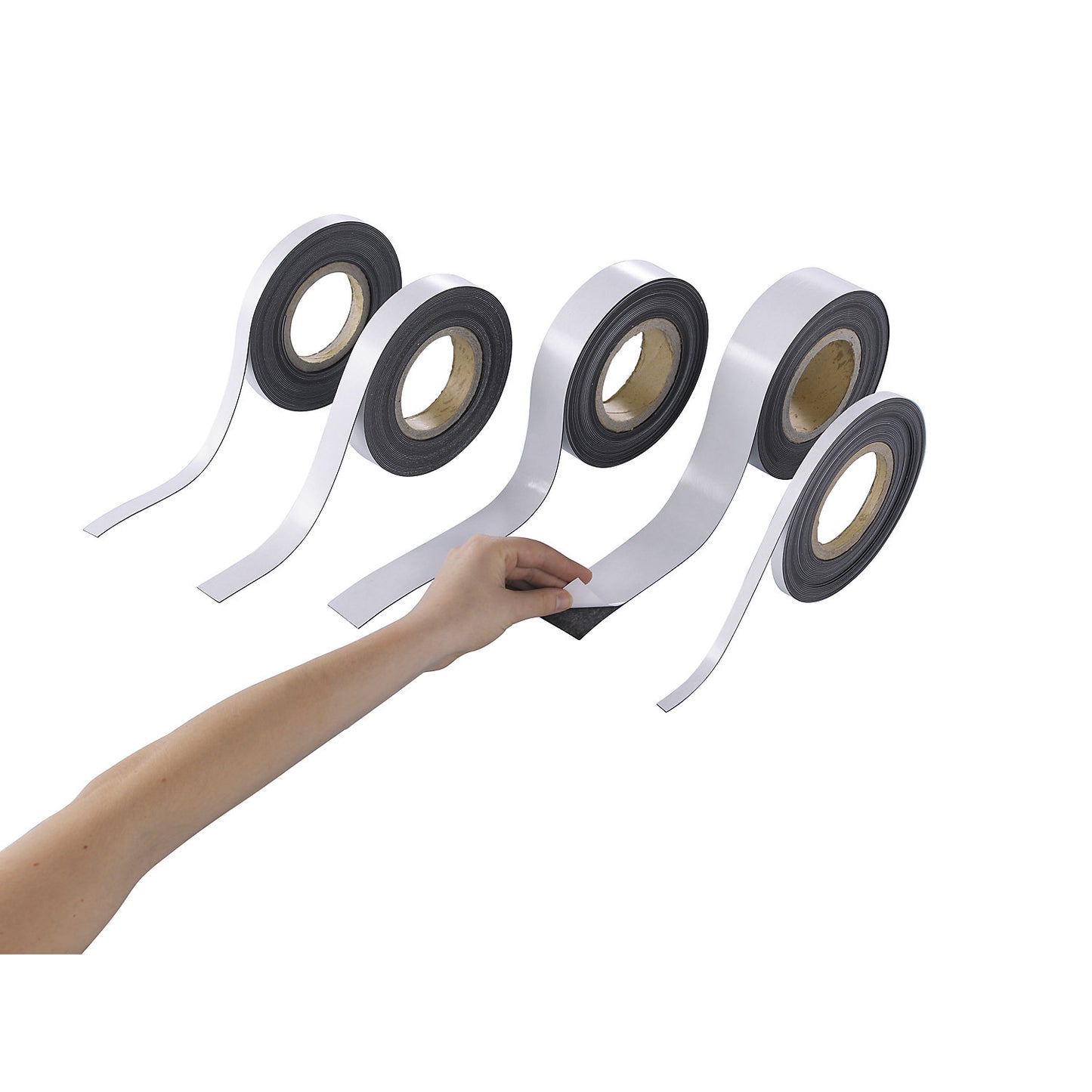 Magnetic strip, pack of 2 rolls, magnetic strip width 45 mm.