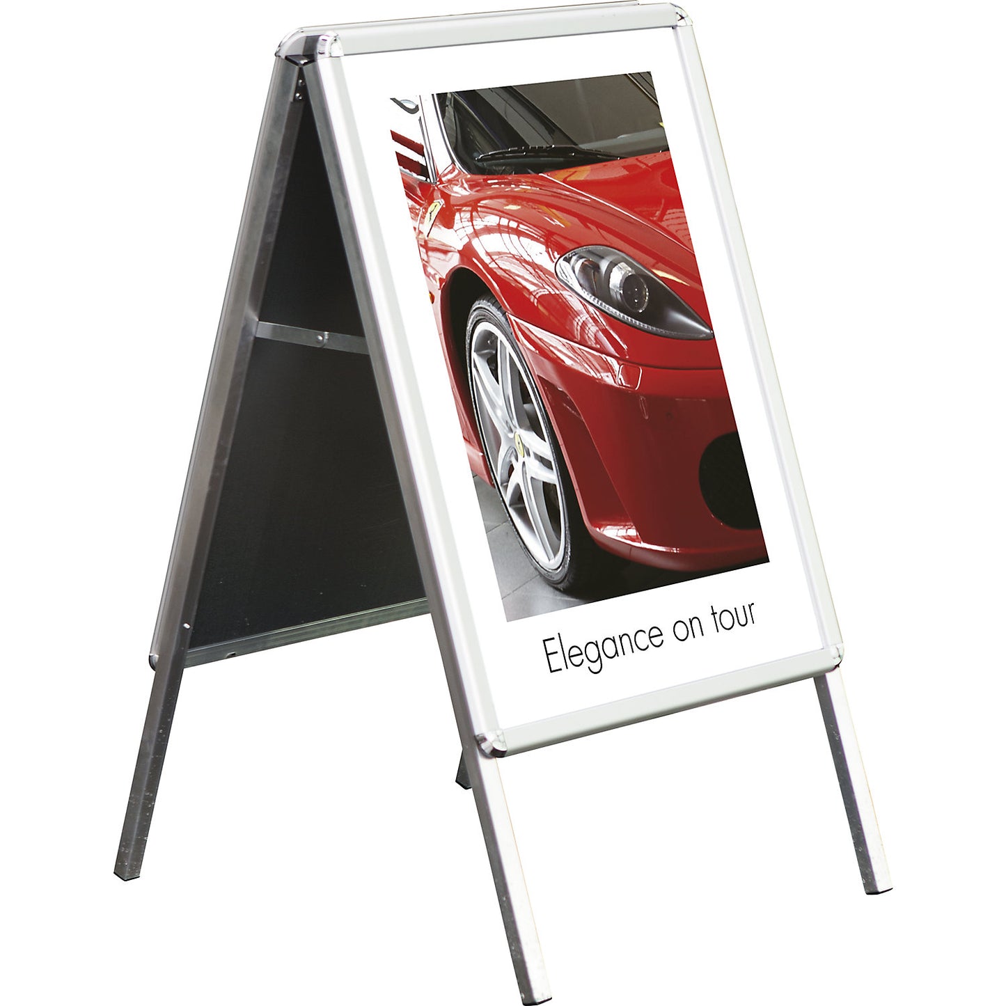 WEATHERPROOF folding advertising stand, HxWxD 1120 x 639 x 744 mm, 1+ items.