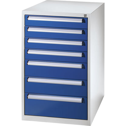 Tool cupboard, width 600 mm, height 1000 mm, drawers: 4 x 100, 2 x 150, 1 x 200 mm.