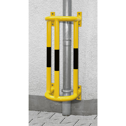 Crash protection for pipes, wall mounting, HxWxD 1000 x 350 x 300 mm.