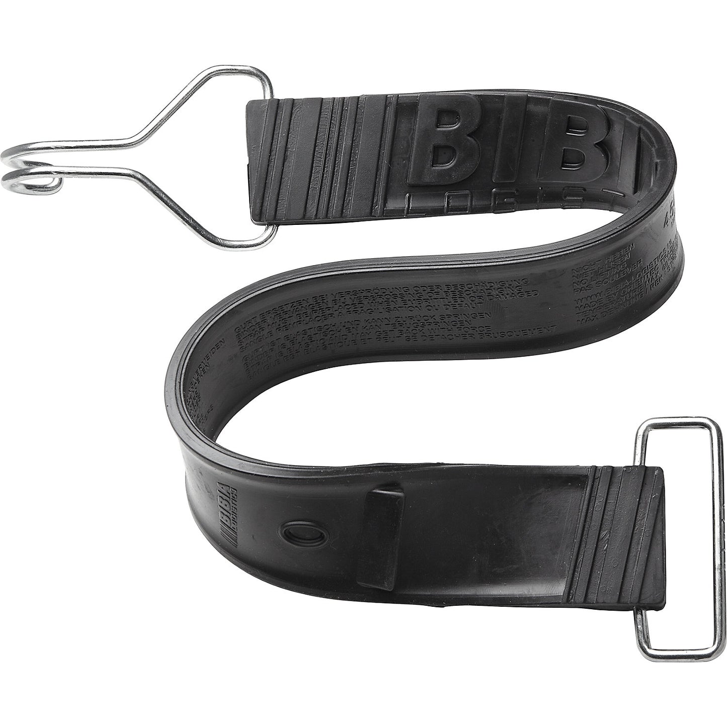 Rubber strap, 1 hook, 1 lug, pack of 2.