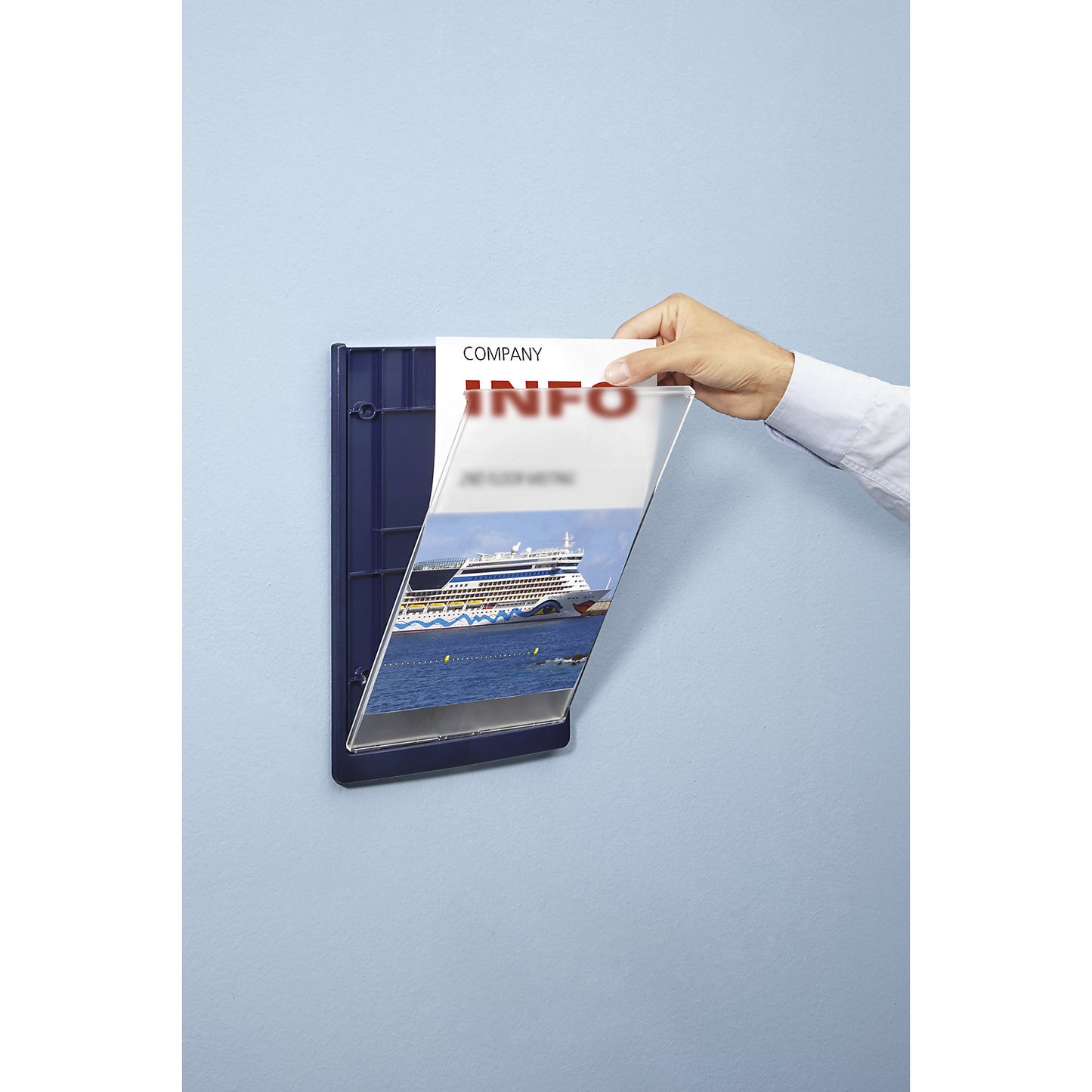 Info sign, HxWxD 325 x 235 x 15 mm, pack of 5, white.