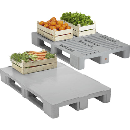 Hygienic pallet, polyethylene, LxWxH 1200 x 1000 x 160 mm, 1+ items.