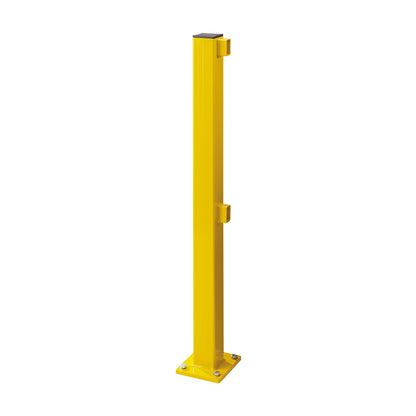 Post for S-Line safety railing, for indoor areas, end post.