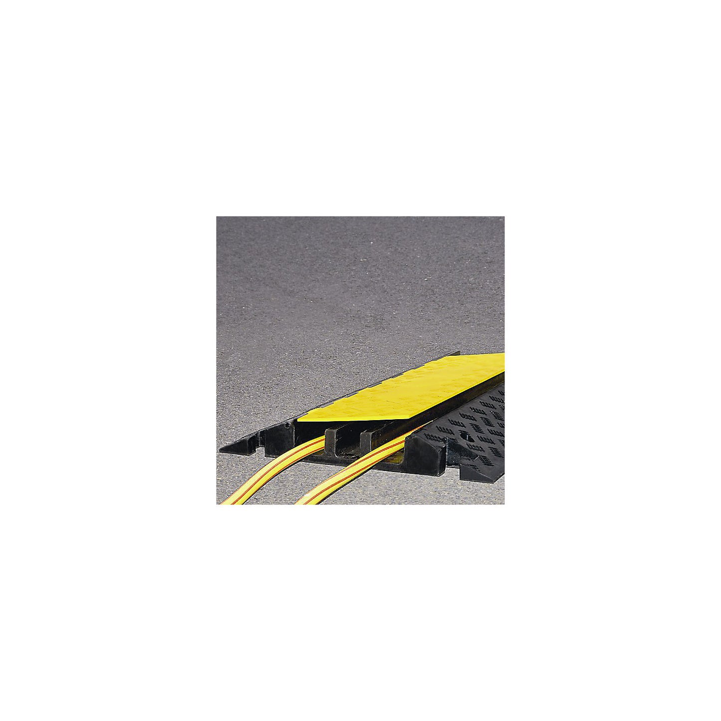 Cable bridge, height 75 mm, angled piece 45°, LxW 600 x 500 / 200 mm, left.