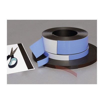 Magnetic strip, self-adhesive, 1.5 mm thick, 1 roll, width 20 mm.