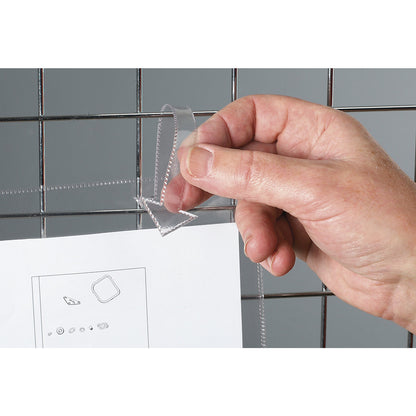 Document sleeve, with suspension tab, for A5, portrait format, short side open, pack of 50.