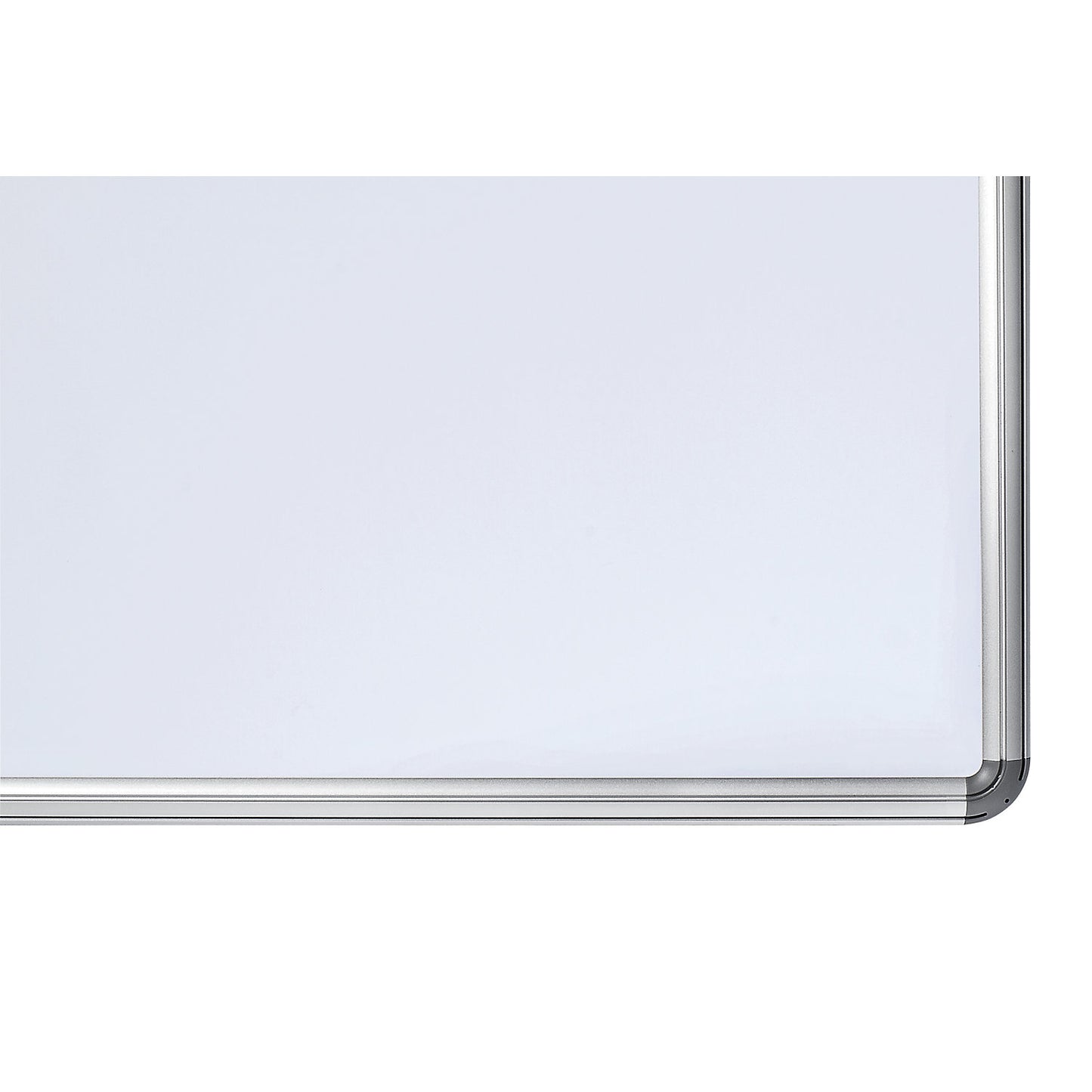 Designer notice board, sheet steel, painted, WxH 600 x 450 mm, white.