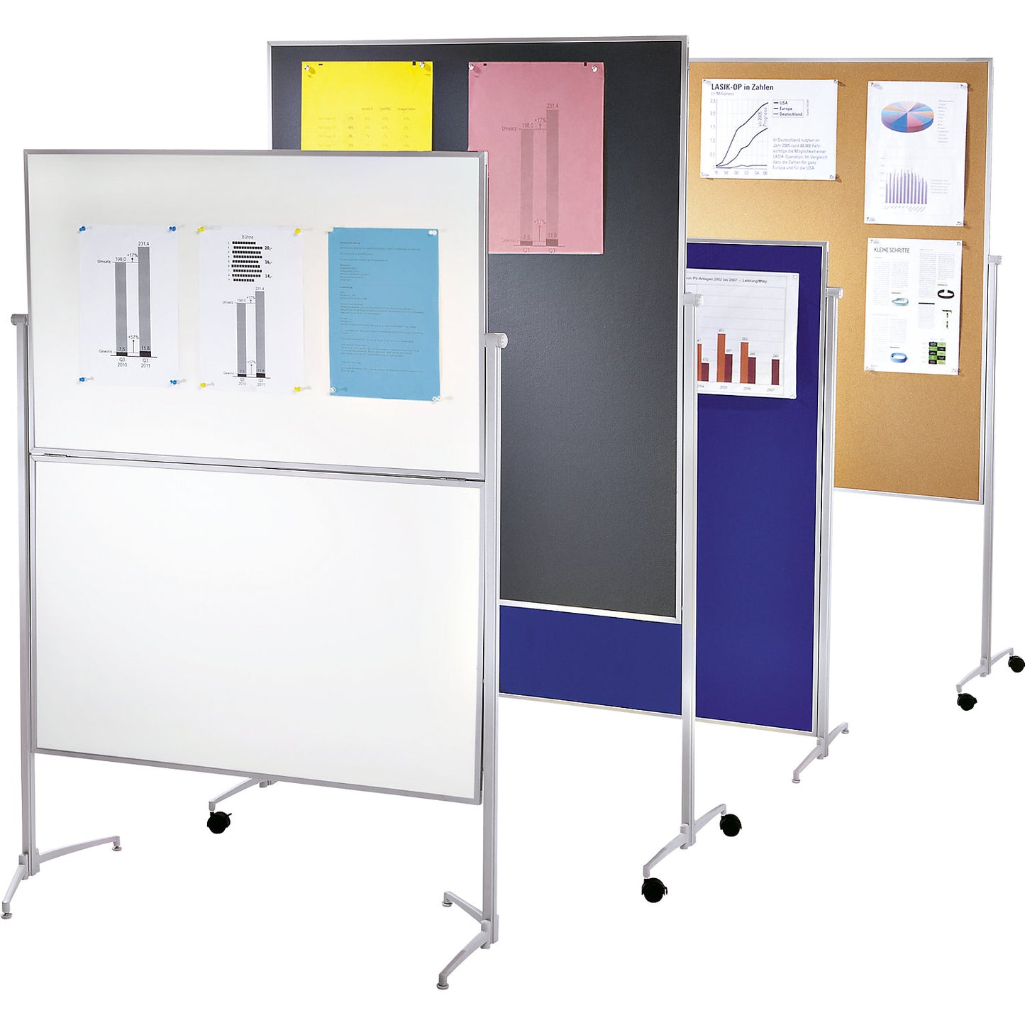 EVOLUTION plus presentation board, one-part, white cardboard.