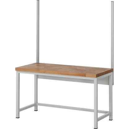 System upright set, 2 system uprights, for work table width 1500 mm.