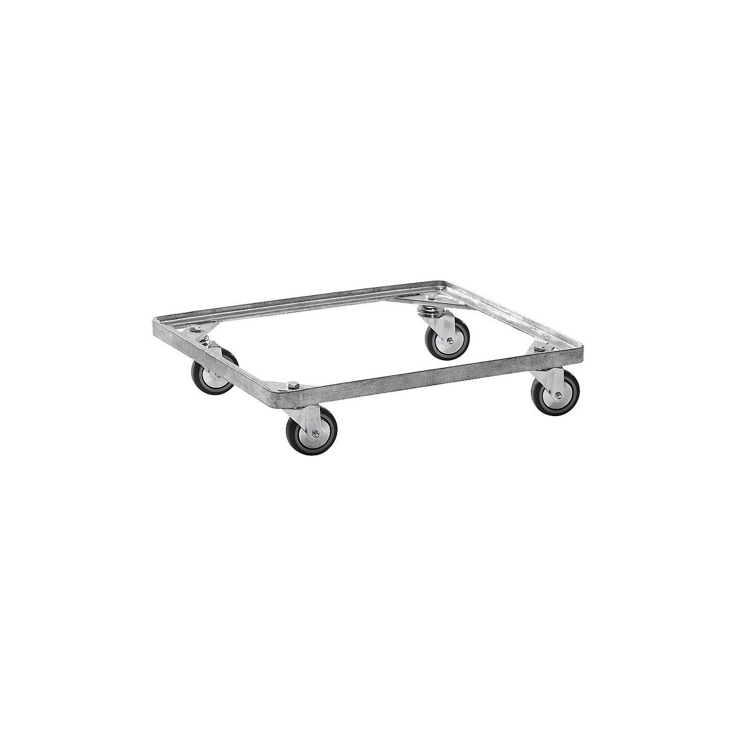 Dolly for stacking basket, zinc plated, LxW 630 x 470 mm.