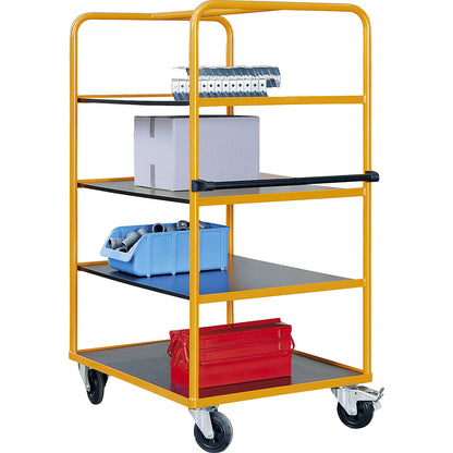 Professional shelf and platform truck, 3 shelves, LxWxH 1130 x 700 x 1750 mm.