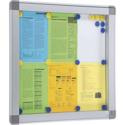 RECTO display case, external height 1010 mm, capacity 15 x A4.
