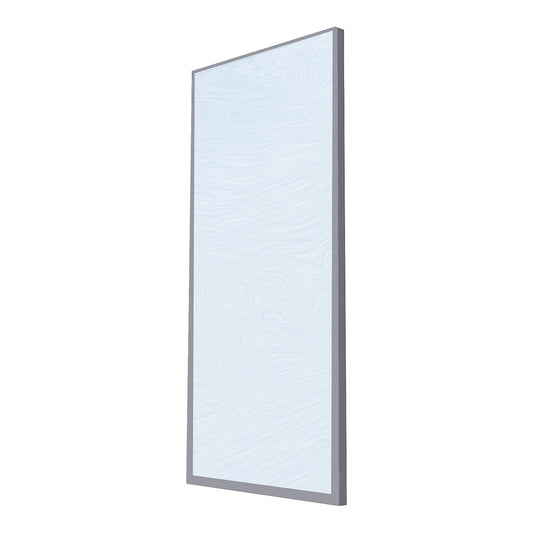 Modular partition, glass wall section, double pane, extra cost, single pane safety glass.