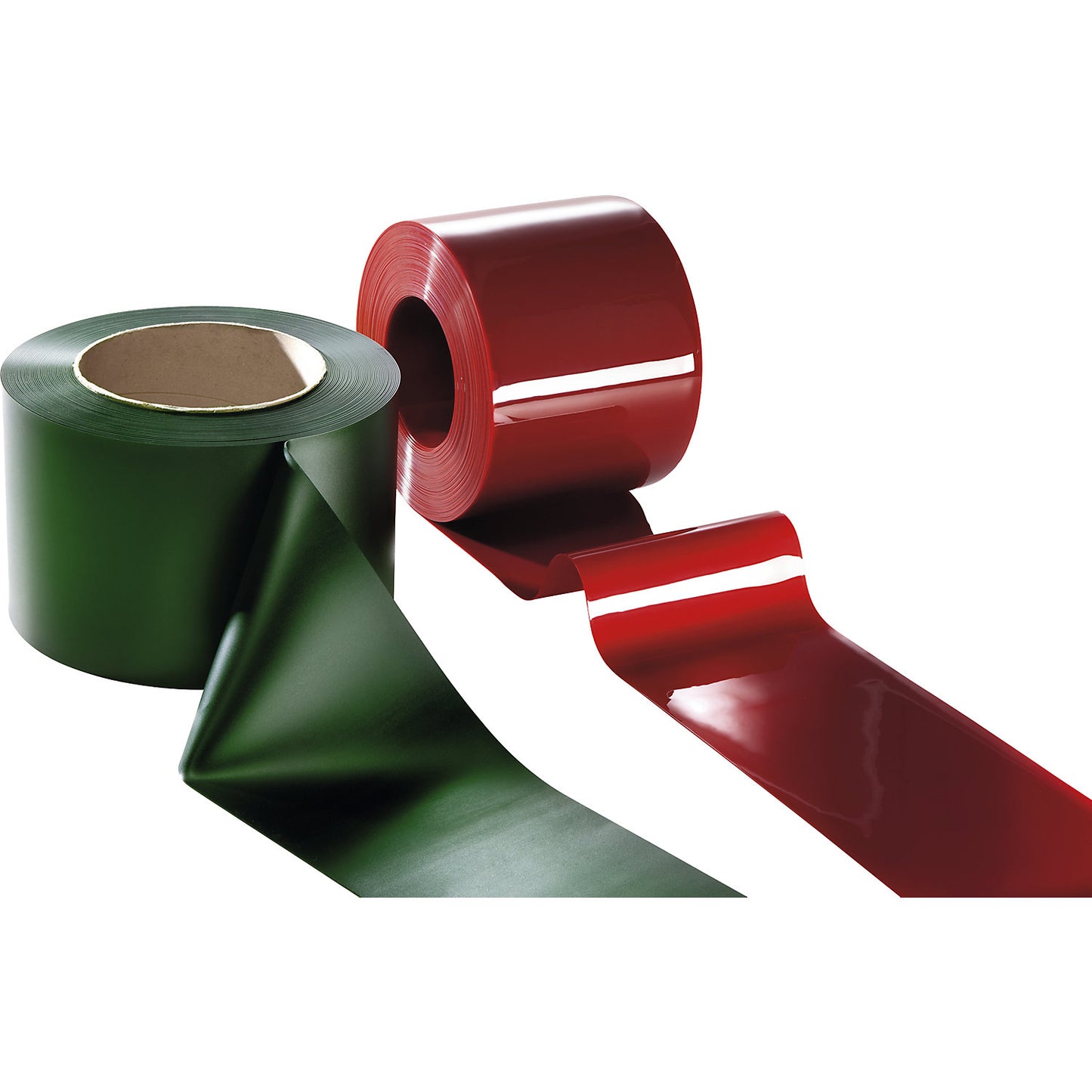 Welding protection lamella, length 50 m, roll, dark green.