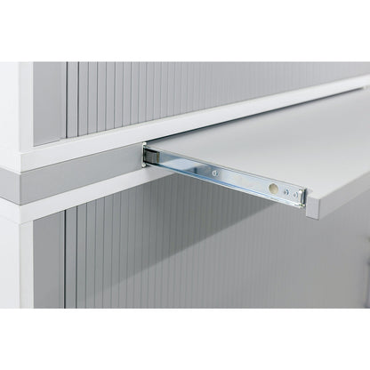 Pull-out tray, WxD 1200 x 400 mm, silver.