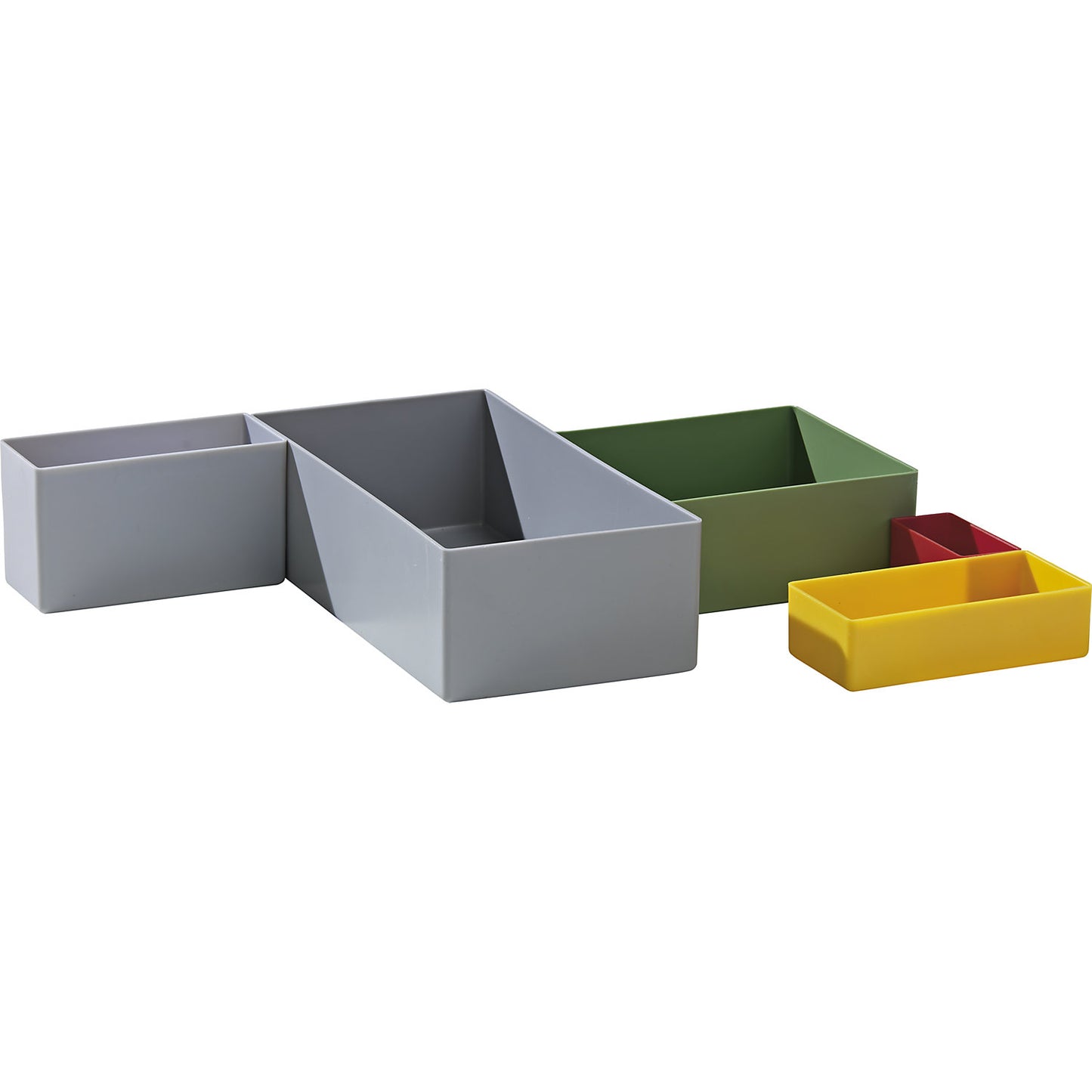 Insert box, special size, polystyrene, pack of 50, LxWxH 216 x 108 x 63 mm, grey.