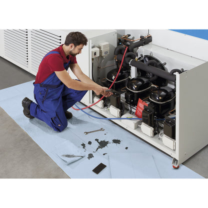 FIRST absorbent sheeting, sheeting roll, no perforations, heavy, for oil, 400 mm x 40 m, pack of 2 rolls.