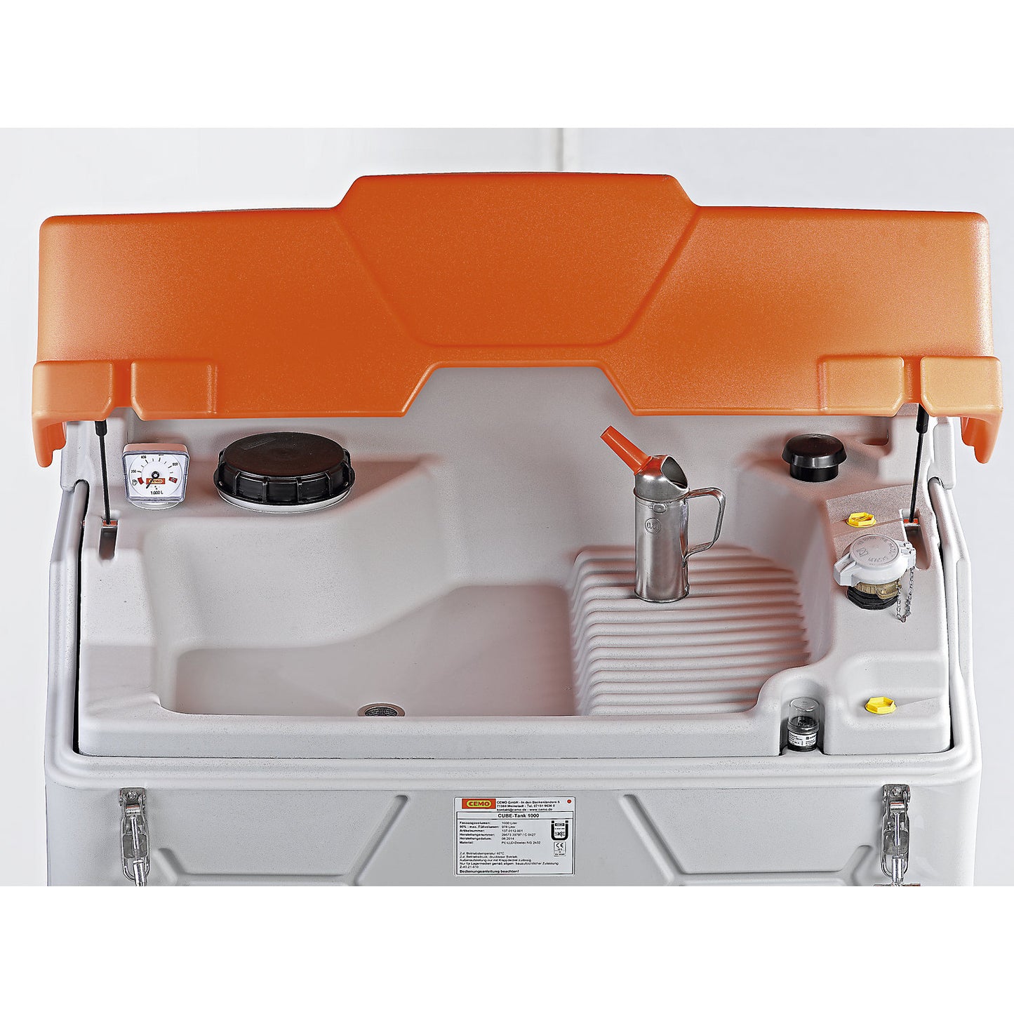 CUBE used oil tank, Indoor Basic, without hinged lid, capacity 1500 l.