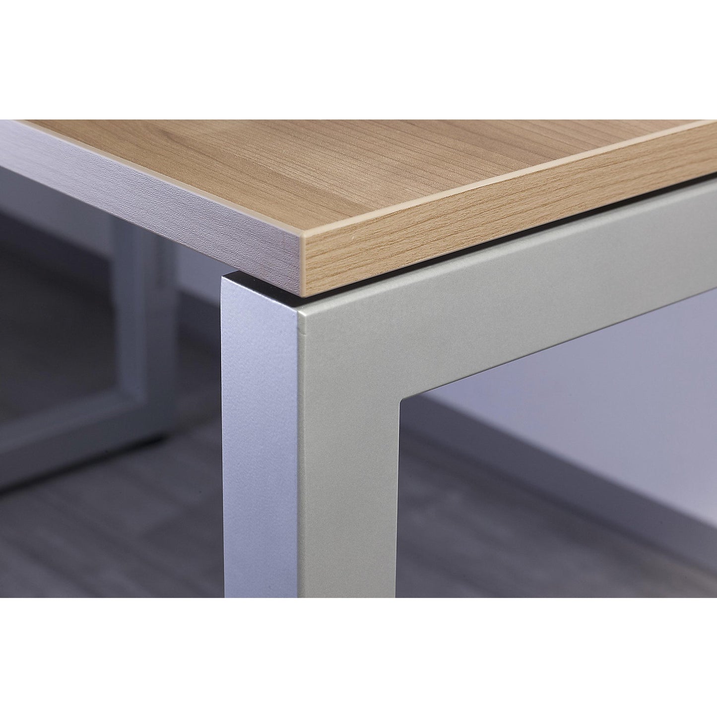 Desk with frame made of rectangular tubular steel, height 650 - 850 mm, WxD 1200 x 800 mm, graphite / graphite.