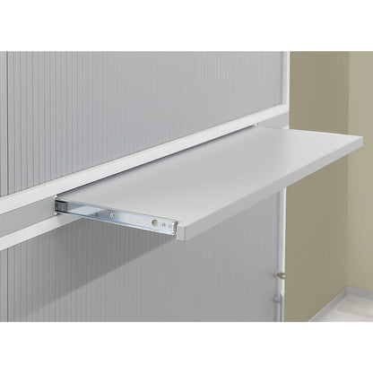 Pull-out tray, WxD 1200 x 400 mm, silver.