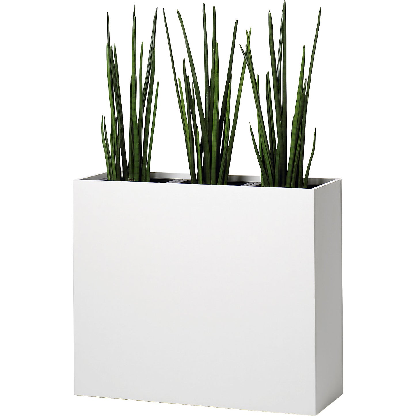 Plant pot, hip height, for 3 plants, antique white.