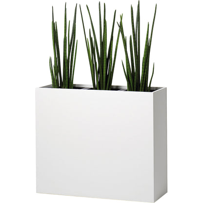 Plant pot, hip height, for 3 plants, antique white.