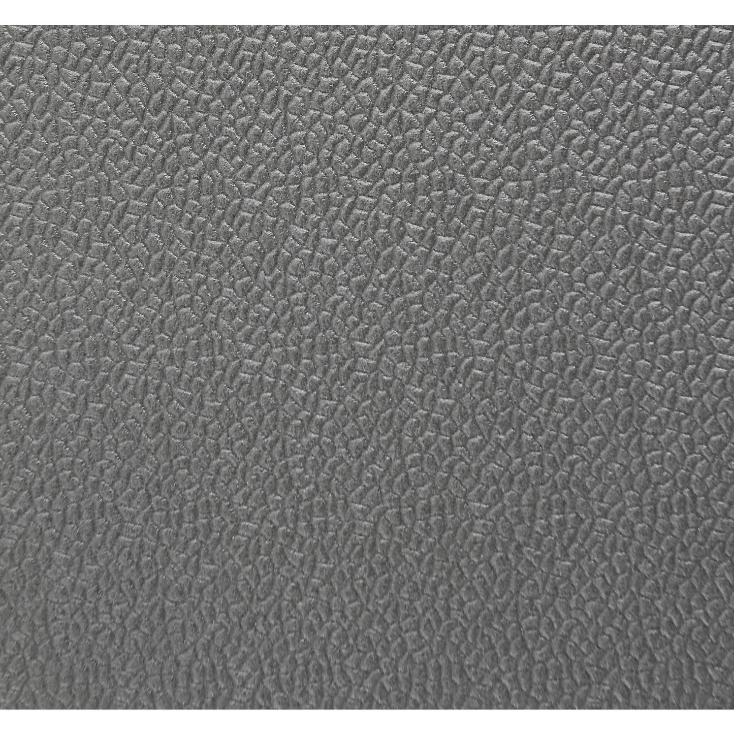 Orthomat® anti-fatigue matting, PVC with hammer tone effect, height 9 mm, 18300 x 900 mm, grey.