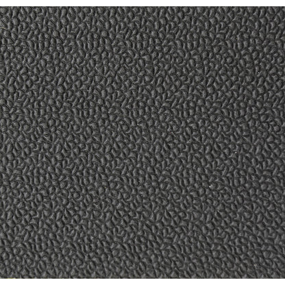 Orthomat® anti-fatigue matting, PVC with hammer tone effect, height 9 mm, 600 x 900 mm, black.