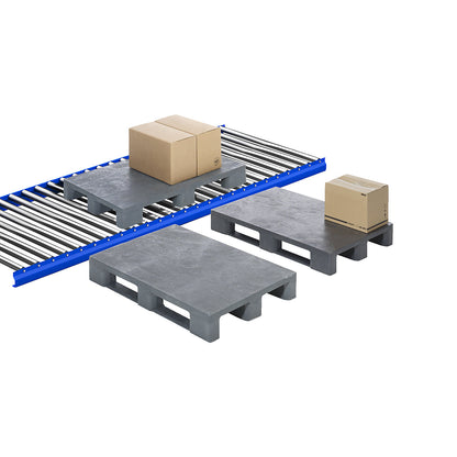 Plastic EURO pallet, without runners, grey.