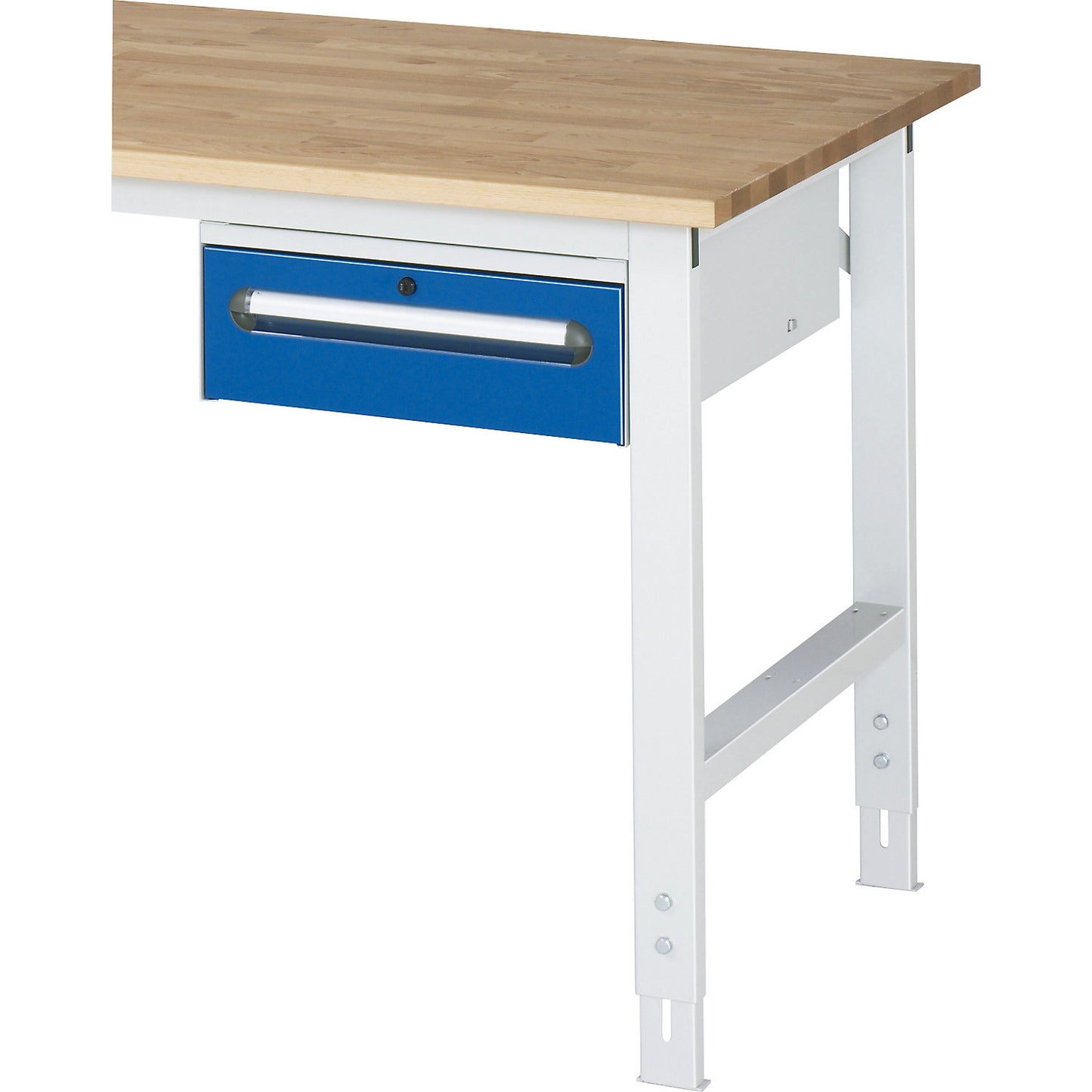 Add-on drawer unit, height 175 mm, 1 drawer, light grey / gentian blue.