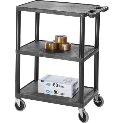 MULTI universal truck, LxWxH 610 x 460 x 840 mm, 3 shelves, black.