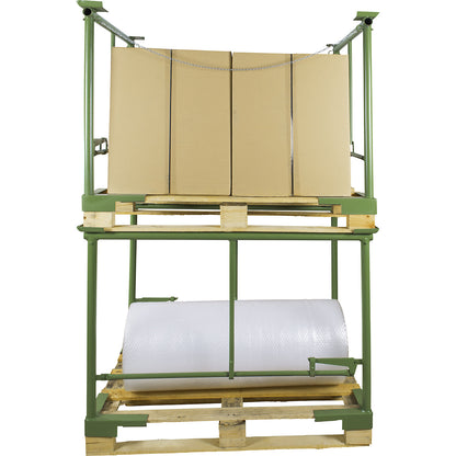 Stacking bracket, with clamping lever, 1 pair, width 800 mm, effective height 1200 mm.