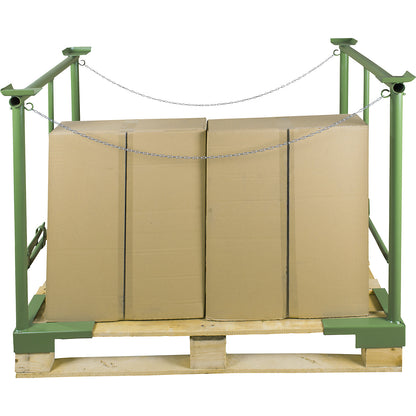 Stacking bracket, with clamping lever, 1 pair, width 800 mm, effective height 800 mm.