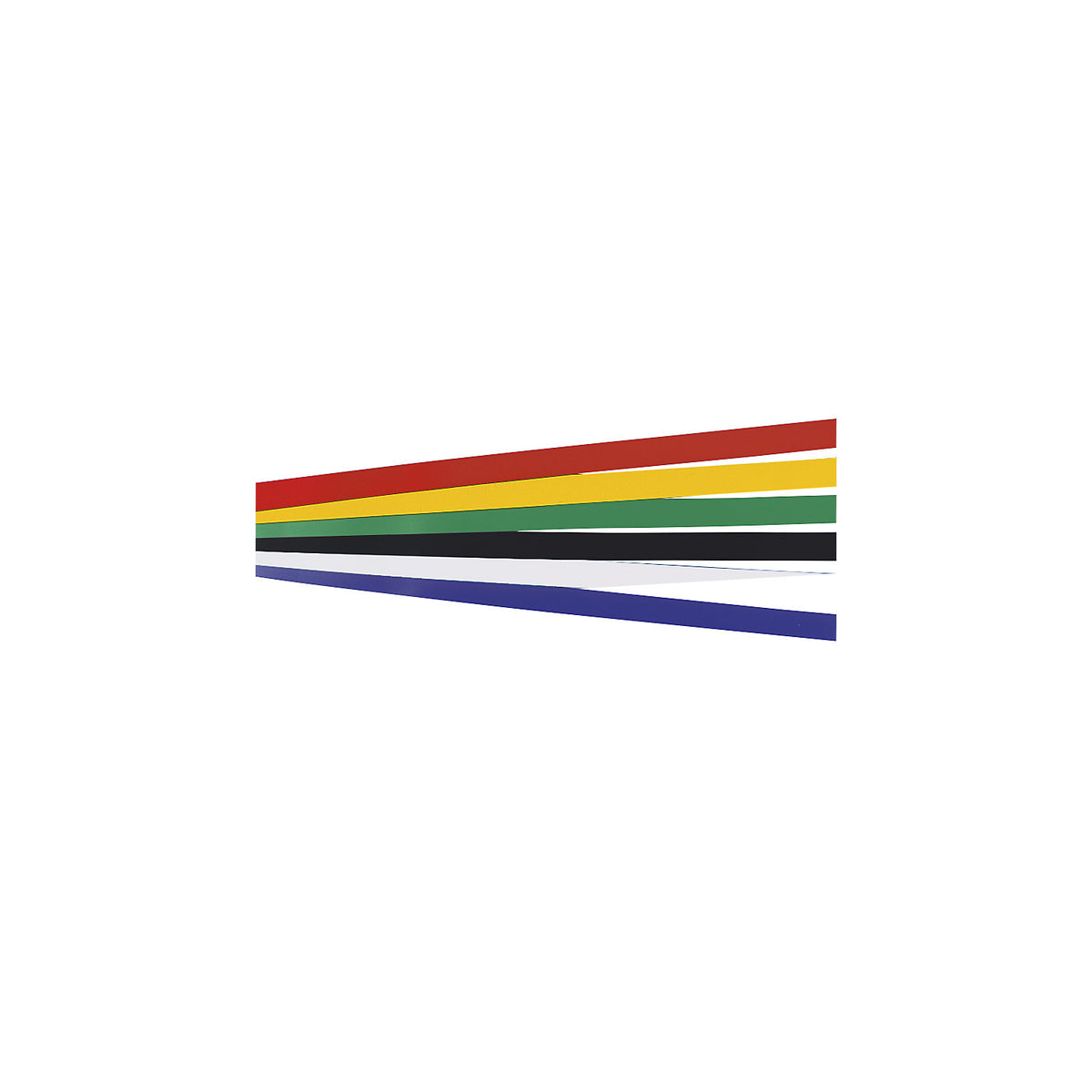 Magnetic strip, LxW 500 x 20 mm, pack of 18, black.