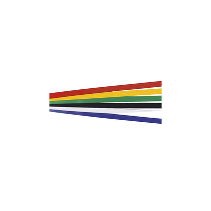 Magnetic strip, LxW 500 x 20 mm, pack of 18, colour assortment.