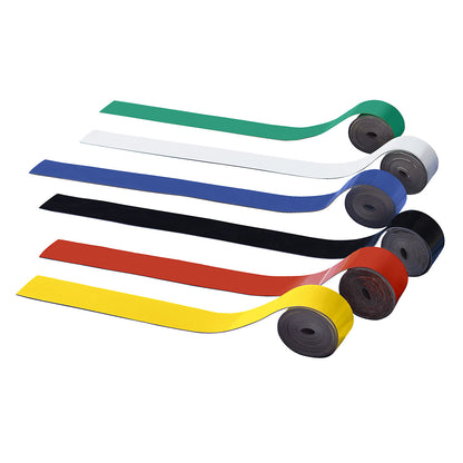 Magnetic strip, LxW 500 x 20 mm, pack of 18, colour assortment.