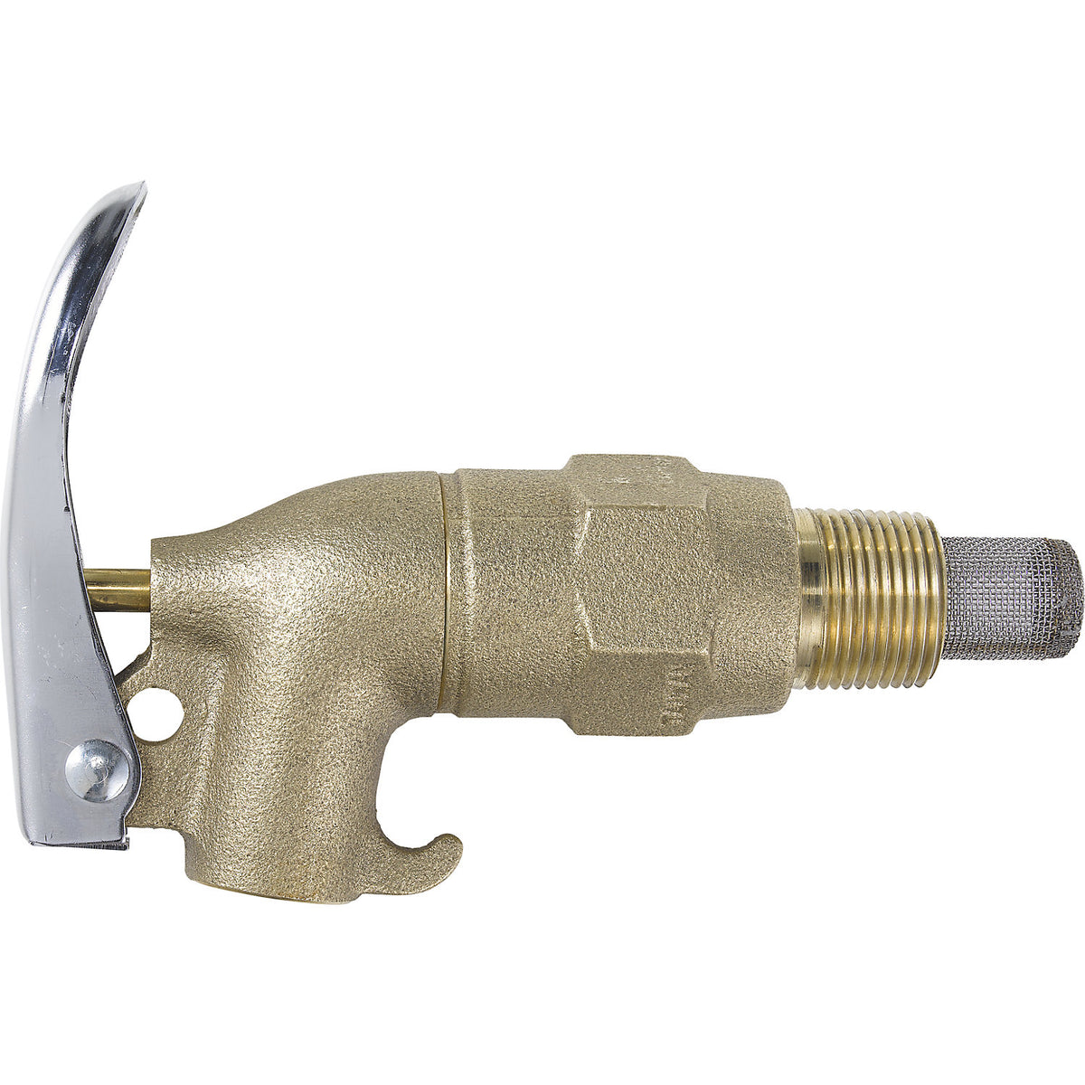 Safety stop cock, brass, self-closing with flame trap, 3/4'' thread, pack of 1.