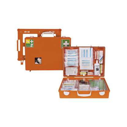 SPECIAL first aid case, adapted to occupational hazards, contents to DIN 13157, metal processing.