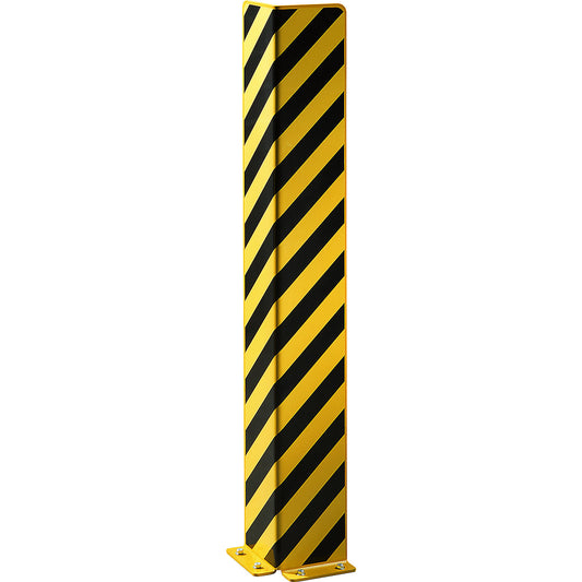 Collision protection, steel, L-profile, wall thickness 6 mm, height 1200 mm.