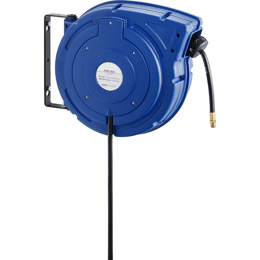 Hose reel, for indoor and outdoor use, hose length 9 m, external connection G3/8''.