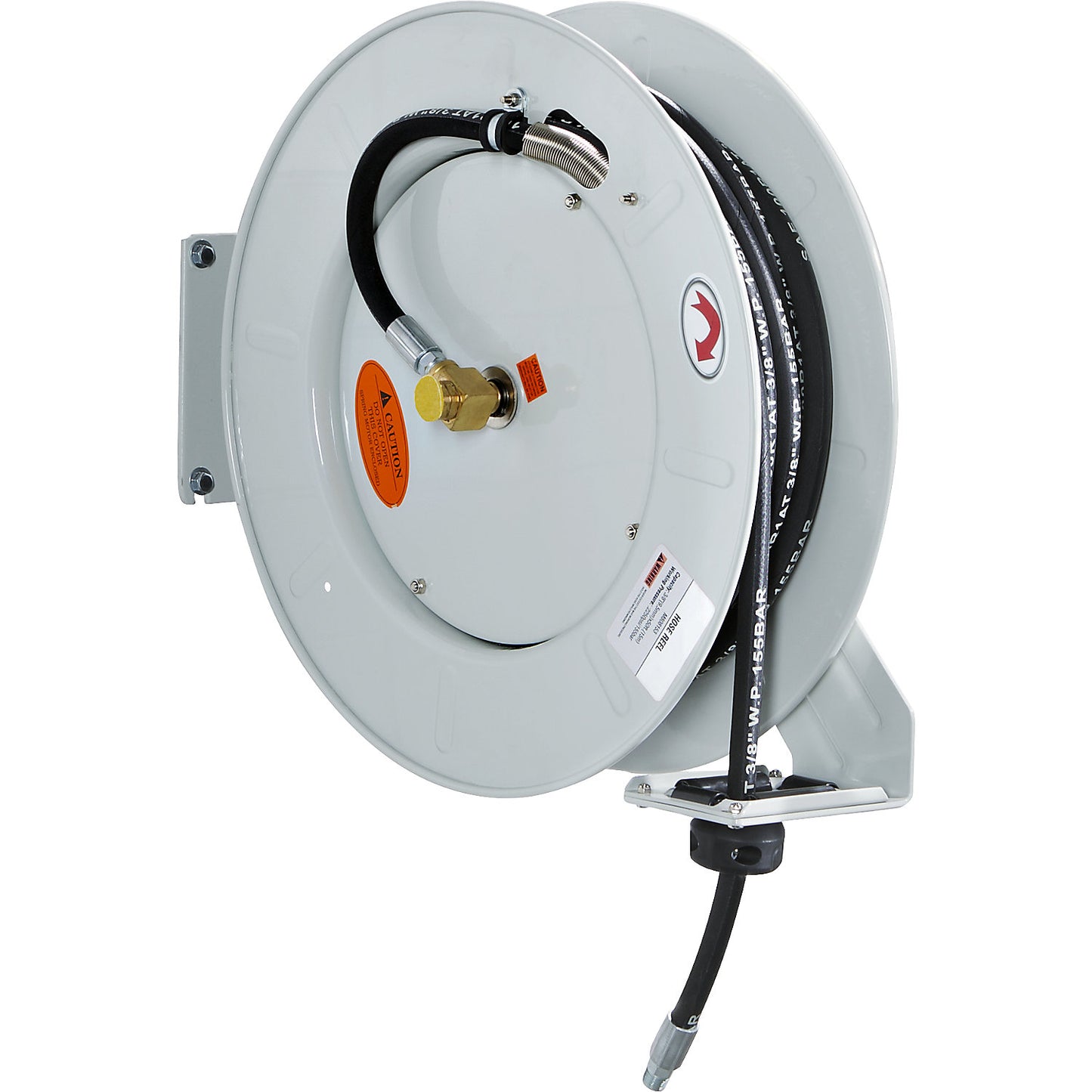 Hose reel, for compressed air and water, hose length 20 m, DN 12.