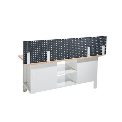 Tabletop mounting kit, for perforated panels, horizontal mounting.