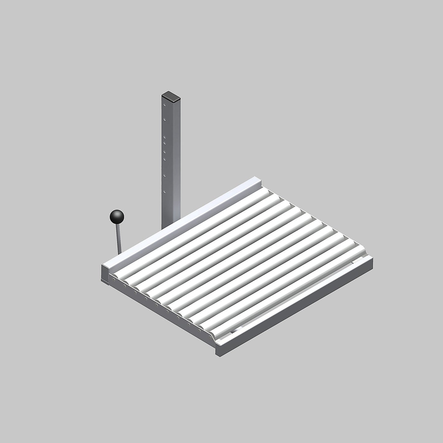 Roller platform, lengthwise, with steel roller blocking mechanism, LxW 470 x 600 mm.