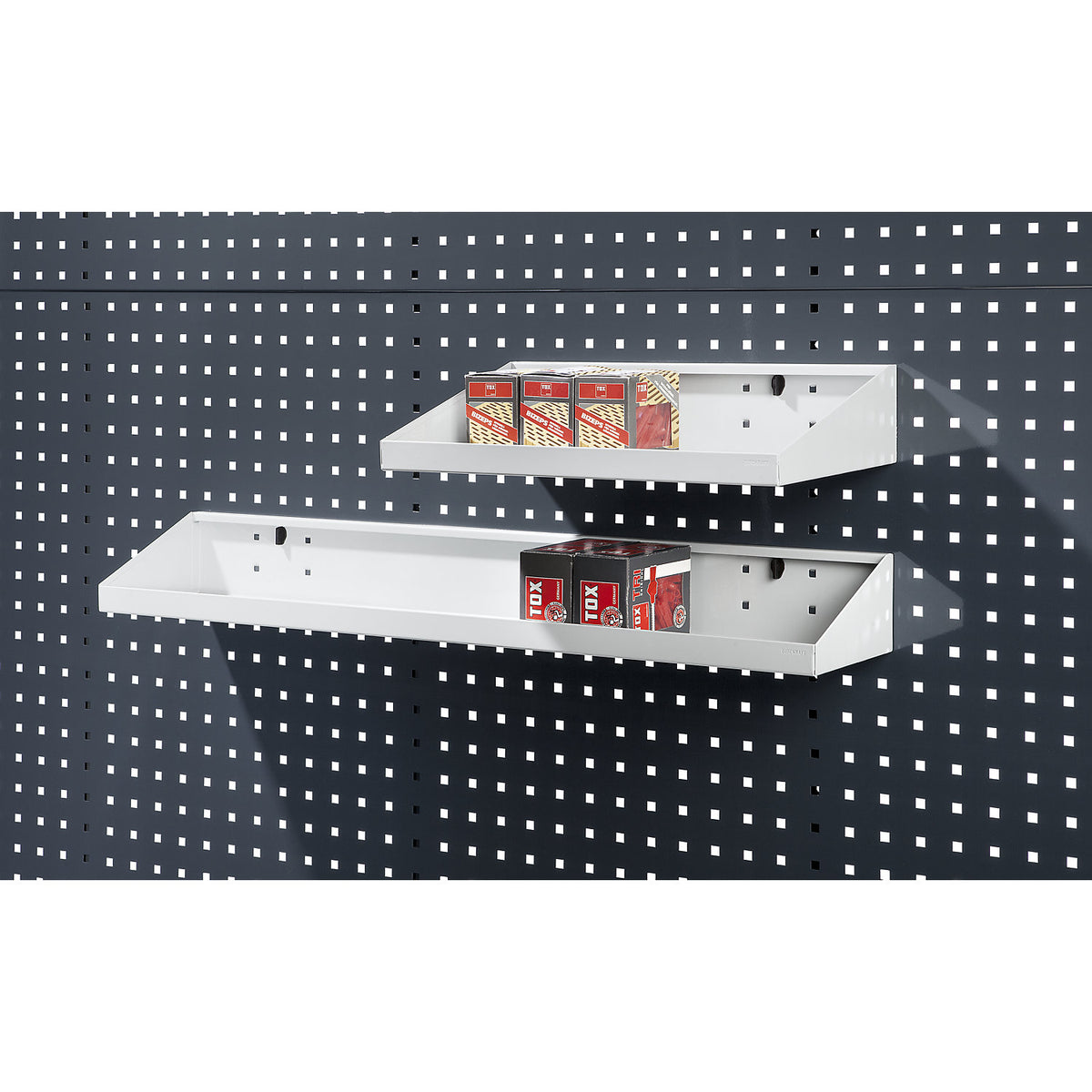 Shelf, light grey, WxD 900 x 250 mm.
