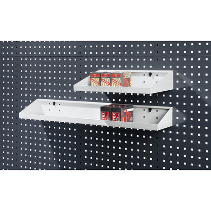 Shelf, light grey, WxD 900 x 170 mm.