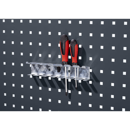 Screwdriver holder, WxH 225 x 65 mm, with 7 holders.