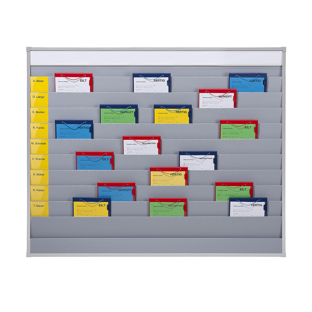 Planning board, trade model, 15 rails, 1 storage compartment.