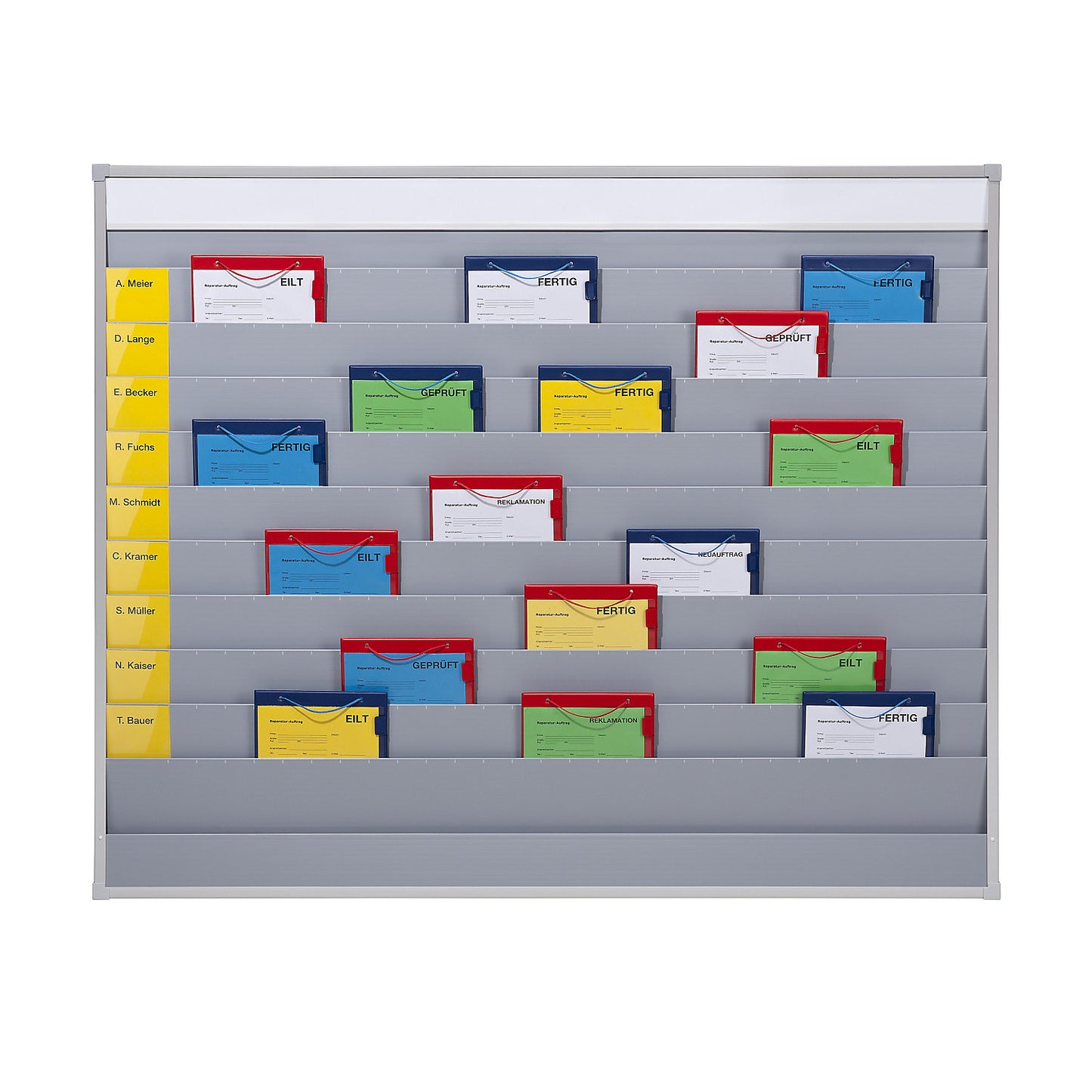 Planning board, trade model, 15 rails, 1 storage compartment.