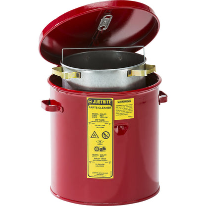 Cleaning and immersion container, sheet steel, zinc plated and painted, capacity 8 l.